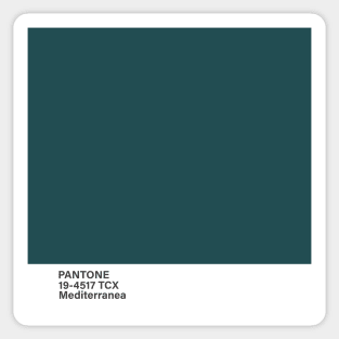 pantone 19-4517 TCX Mediterranea Sticker